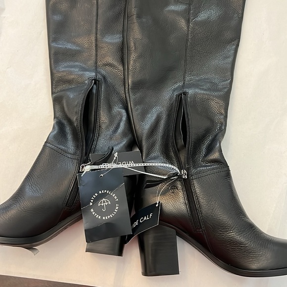 Naturalizer Kyrie Leather Water-Repellent  Wide Calf Over-the-Knee Boots - Picture 6 of 16